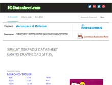 Tablet Screenshot of id.ic-datasheet.com